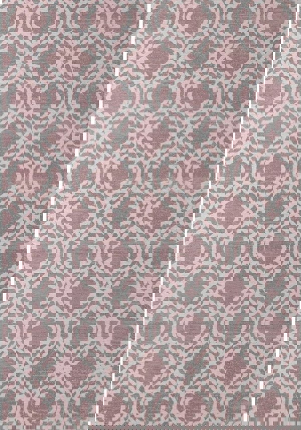 Machine Washable Flatweave Moroccan Rug Pink