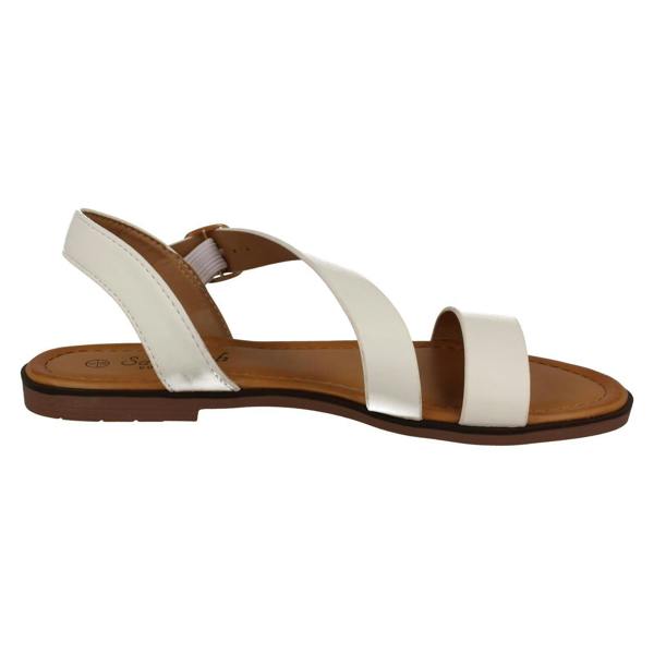 Savannah Ladies Savannah Flat Y Strap Mule Sandal with Buckle F00443