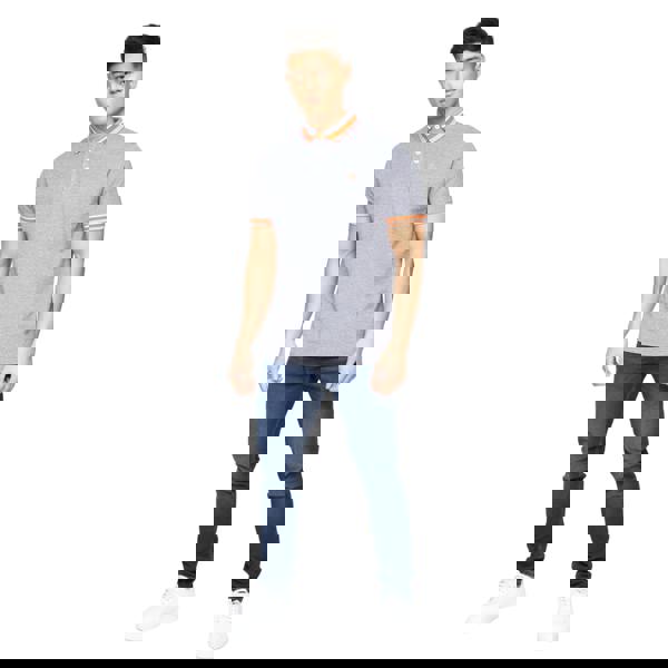 Crosshatch Mens Cratmoore Polo Shirt - Dark Grey Marl - 