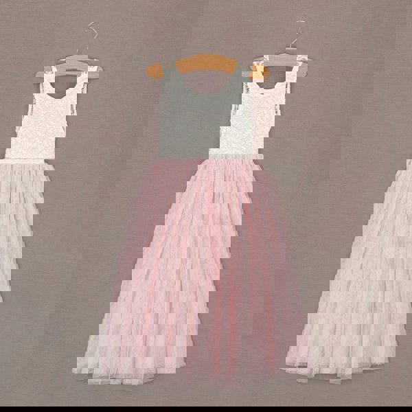 Bohemian Classic Dress in Baby Pink on hanger
