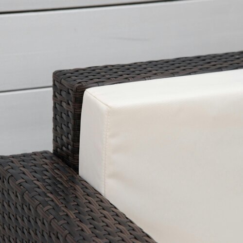 Wyld Haus Rado Brown Rattan Single Outdoor Armchair With Armrests