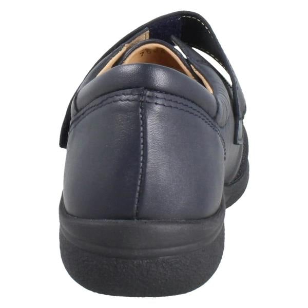 DB Shoes Ladies Wide Fitting Hook and Loop DB Shoes Petula