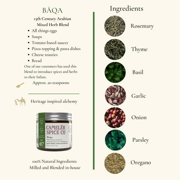 Camelēr Spice Co. Baqa - 13th Century Arabian Mixed Herb Blend