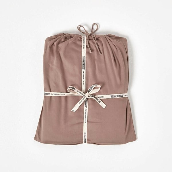 HOMESCAPES Organic 400 TC Egyptian Cotton Sateen Duvet Cover Set, European Size