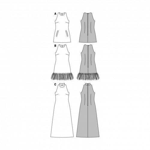 Burda Sewing Pattern 7056 Dresses For Women, Sizes: 6-18 - Easy