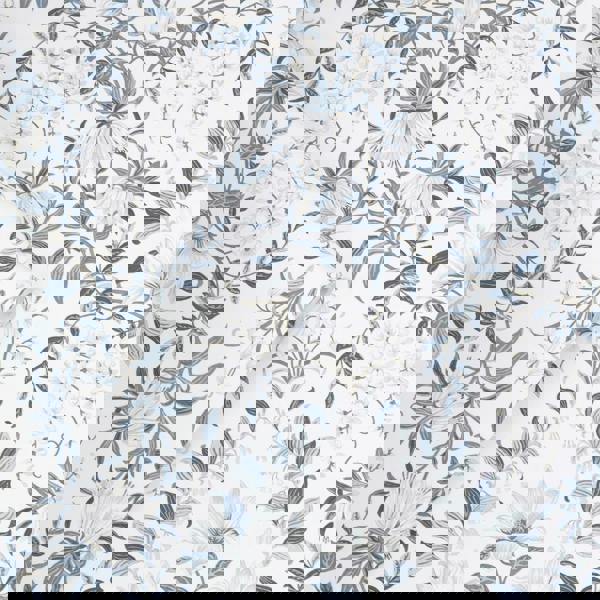 Laura Ashley Parterre Wallpaper - Off White & Seaspray - 10m