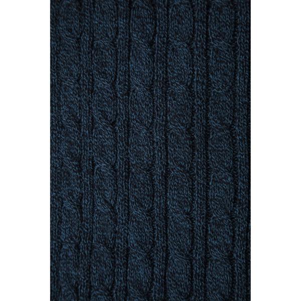 Animal Drew Knitted Scarf - Navy - 
