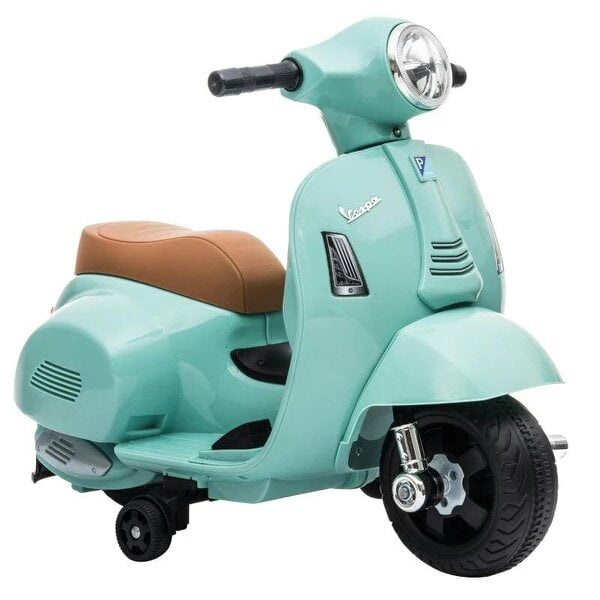 Vespa Licensed 6V Kids Electric Motorbike Ride On Motorcycle Battery Powered for 18-36 Months with Horn, Green