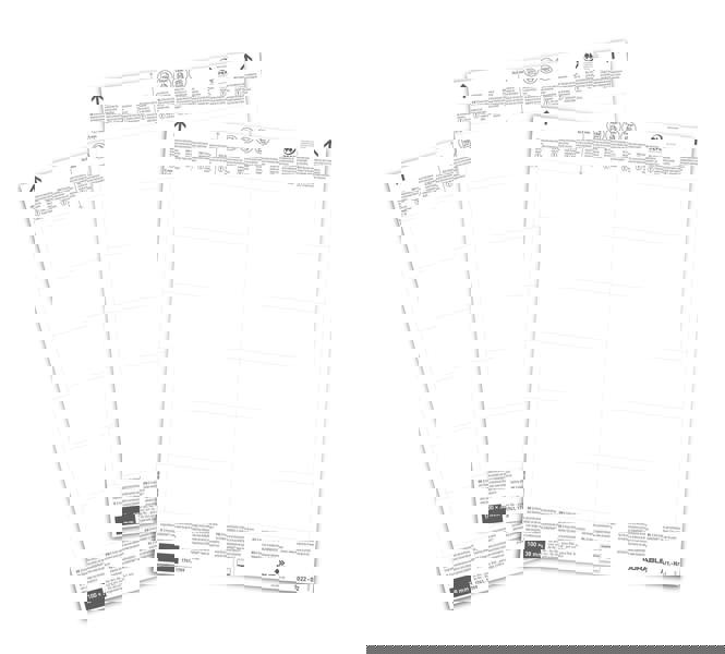 Durable Printable Insert Sheets for Ticket Holders | 240 Labels | 100 x 38 mm