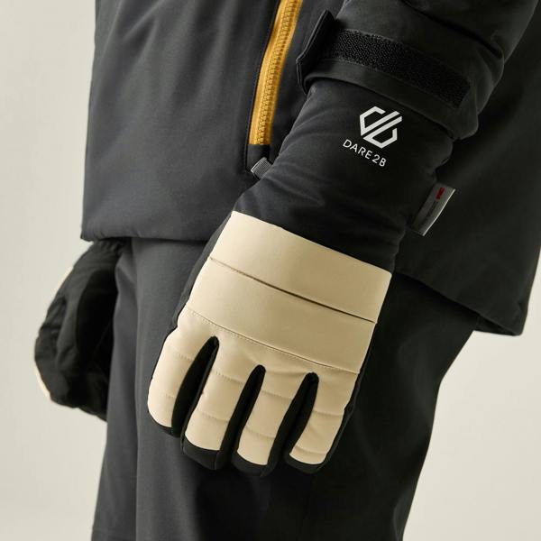Dare 2B Unisex Adult Freeride II Ski Gloves - White Pepper - 