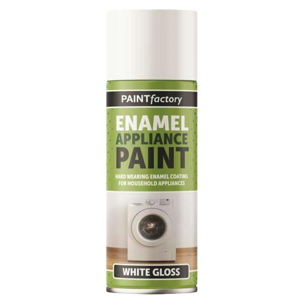 Paint Factory White Gloss Enamel Appliance Spray Paint 400ml