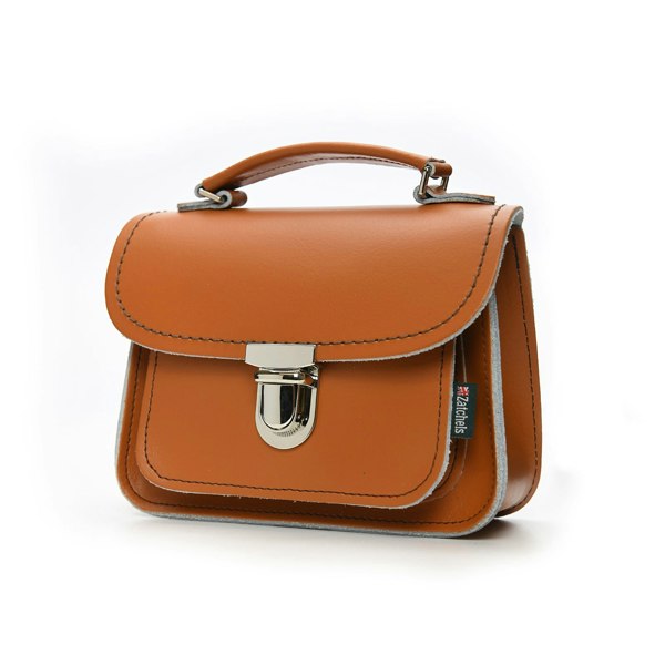 Zatchels Luna Handmade Leather Bag - Burnt Orange