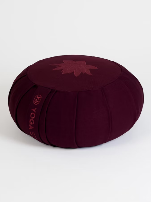 Yoga Studio GOTS Organic Cotton Round Lotus Zafu Buckwheat Cushion