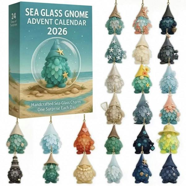 Leaper Highland Cattle Christmas Advent Calendar Surprise Box - Gnomes