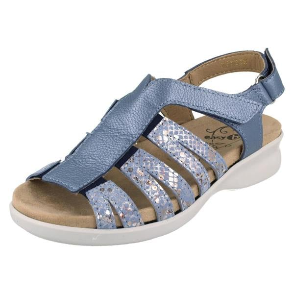 DB Shoes Ladies DB Wide Fit Stretch Sandal With A Removable Insole Treasure