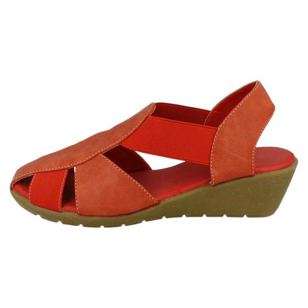 Down to Earth Ladies Casual Down To Earth Sling Back Wedge Sandal