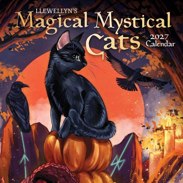 Witchcraft Llewellyn's Magical Mystical Cats Calendar 2027, Wall Calendars, Month To View, Cats, Gift