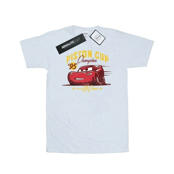 Disney Mens Cars Piston Cup Champion T-Shirt - White