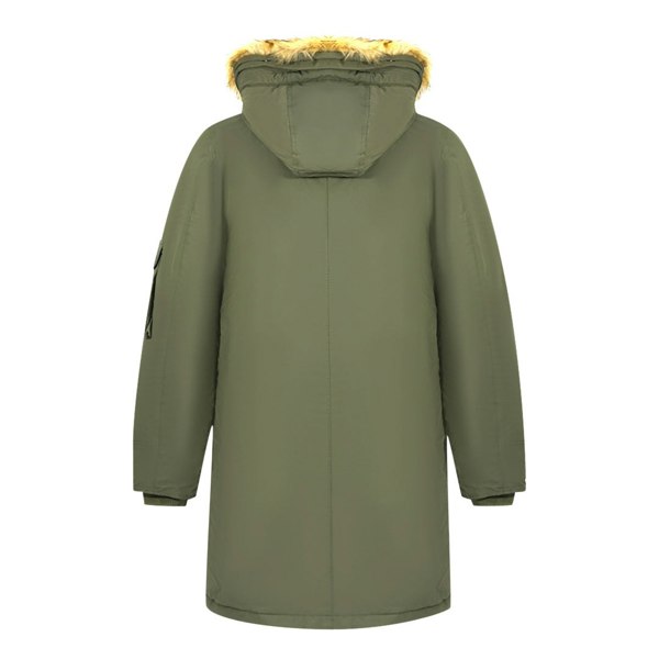 Diesel W Colby 21 Green Hooded Parka Coat