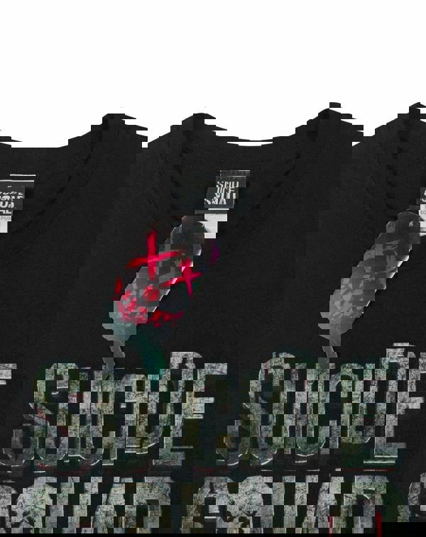 DC Comics Mens Black Suicide Squad Logo Short Sleeved T-Shirt