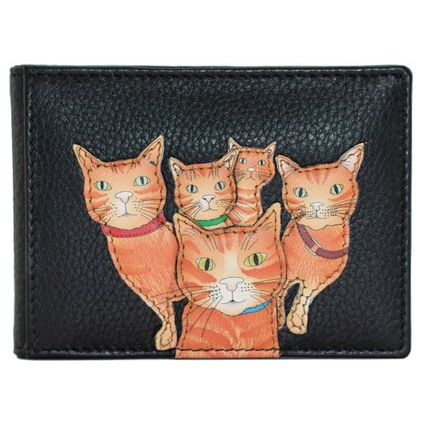 Mala Leather Kitty Crew Cat Kitten RFID Card & ID Leather Holder