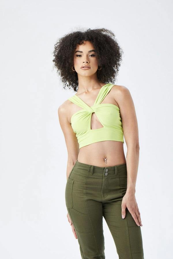 Urban Bliss Slinky Twist Cut Out Top