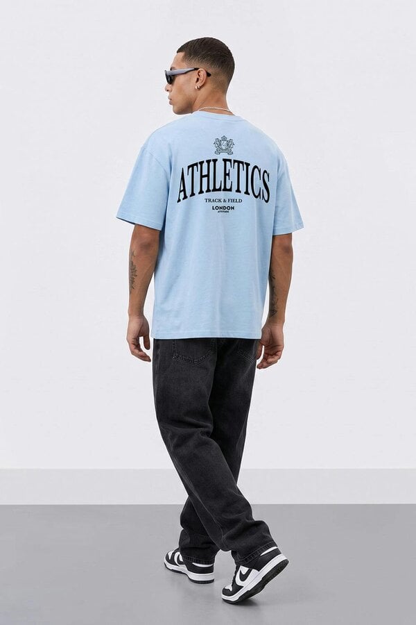 London Attitude Athletics Premium Graphic T-Shirt in Black Print
