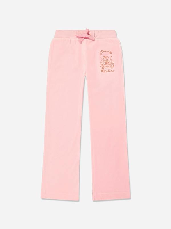Moschino Kids Moschino Girls Teddy Bear Logo Tracksuit in Pink