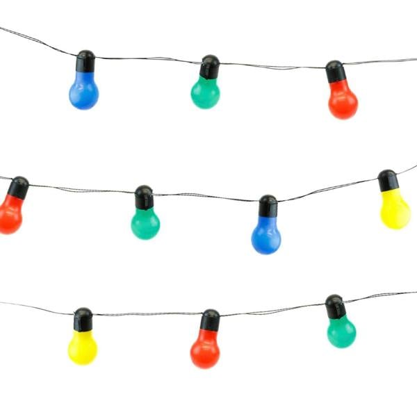 Gardenwize 10-Piece Solar String Lights – Tropical Multi-Coloured LED Lights 2m