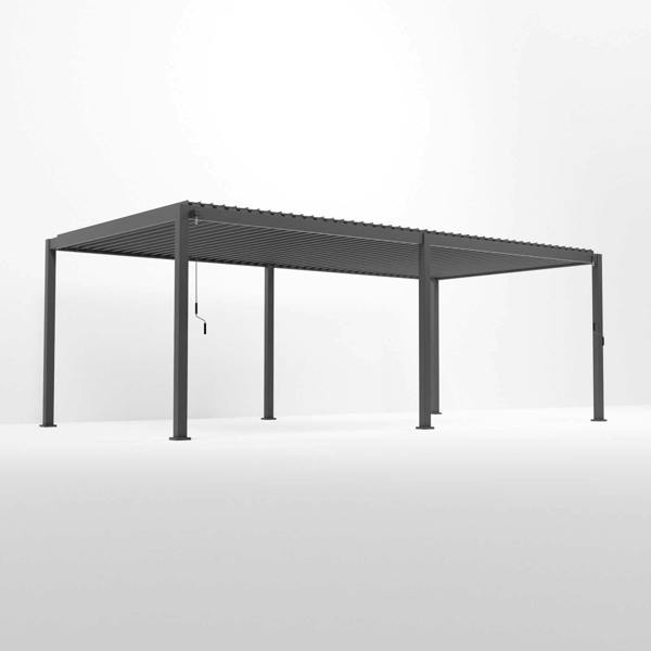 Ocean Designs Tivoli 7.2m x 3.6m Grey Frame Free Standing Pergola