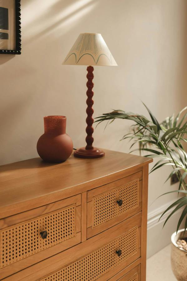 Statement Furniture Louis Chest of Drawers with Rattan Cane Drawers
