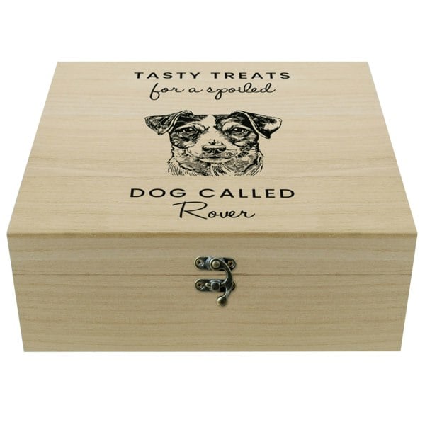 Personalised Memento Company Personalised Dog Breed Wooden Storage Box