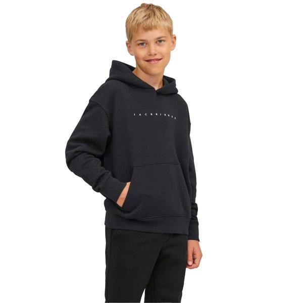 Jack And Jones Boys Fleece Hoodie - Black - 