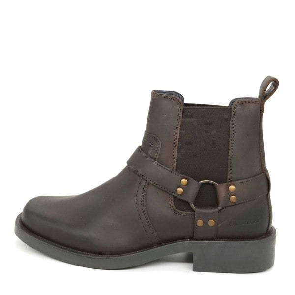 HX London Malden Western Ankle Biker Boots