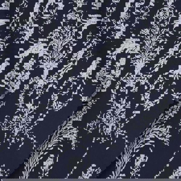 Laura Ashley Josette Wallpaper - Midnight - 10m