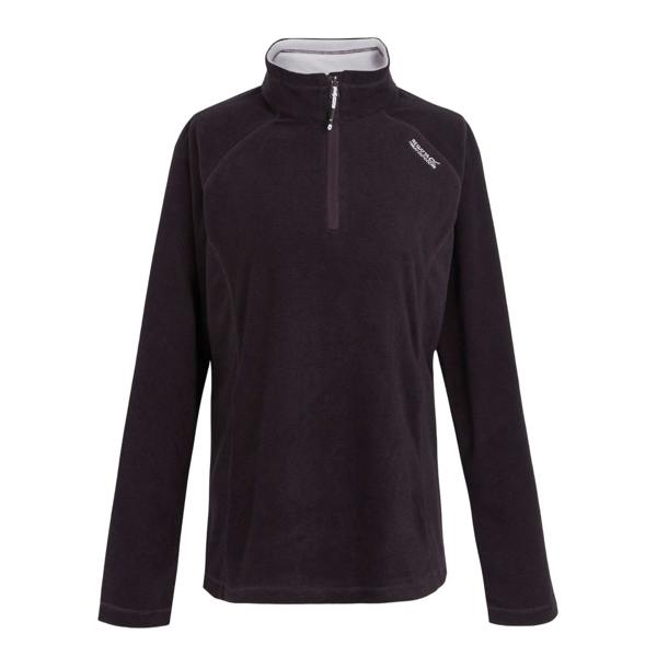 Regatta Great Outdoors Womens/Ladies Montes Half Zip Fleece Top - Deep Plum/Black