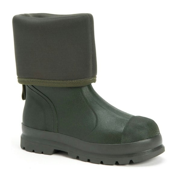 Muck Boots Chore Classic Hi Patterned Unisex Wellington Boots in Moss