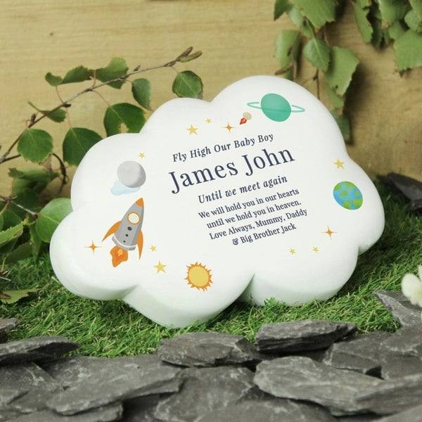 Personalised Memento Company Personalised Space Resin Memorial Cloud
