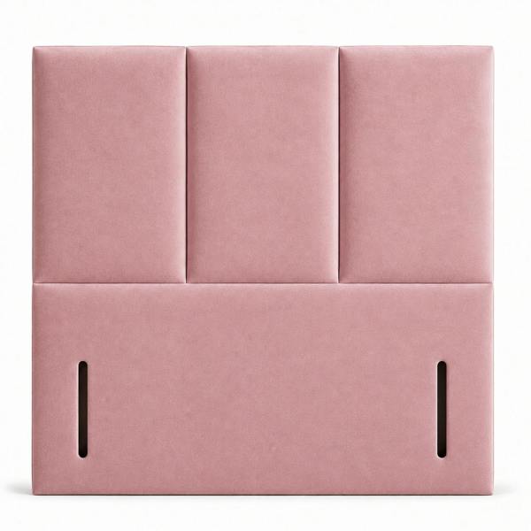 Great British Beds Three Panel Headboard - Pink Plush
