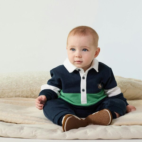 Mini Cuddles Colourblock Romper (Multicolour)