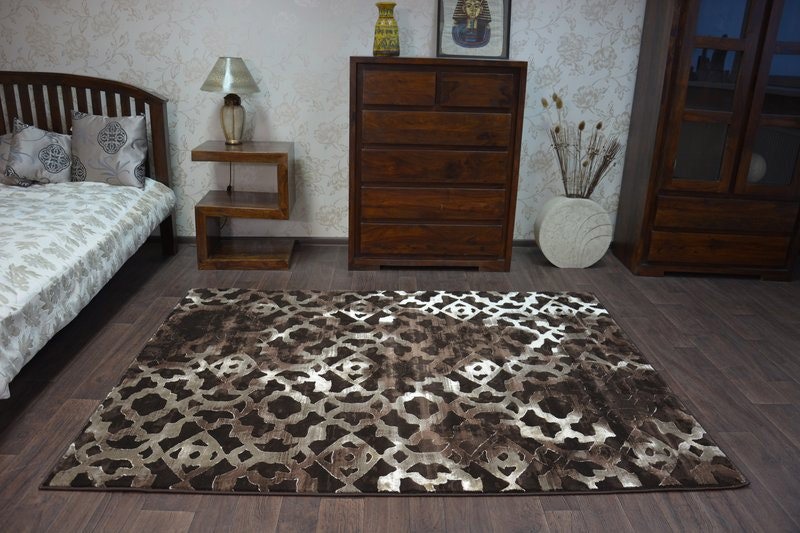 RugsX Vogue Rectangular Rug - Geometric Distressed Moorish Motif