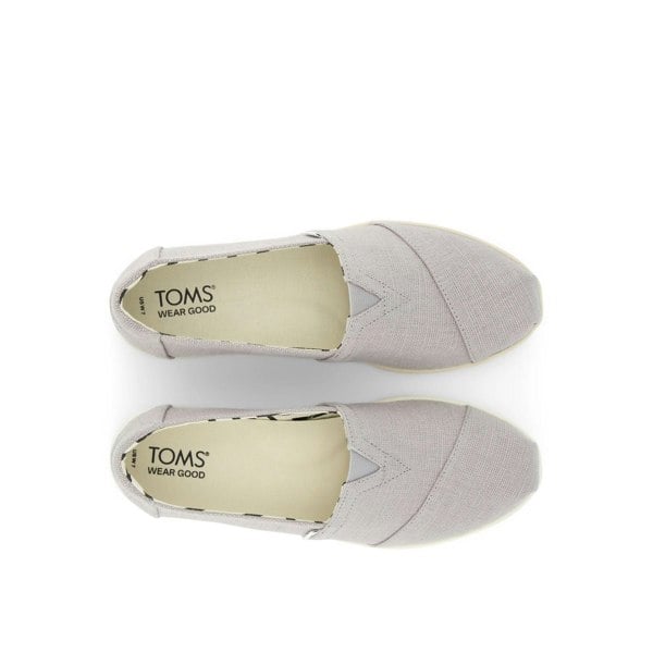 TOMS Alpargata Plus Heritage Canvas Women's Drizzle Grey Espadrilles