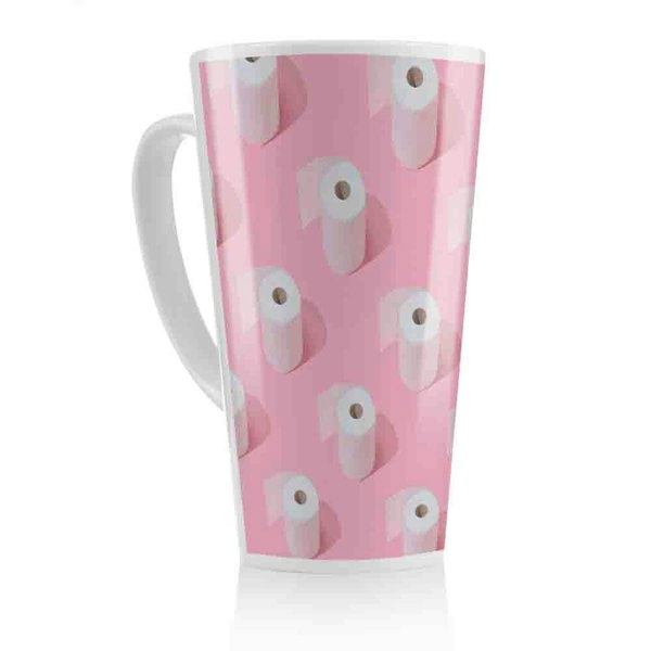 Benjamin Tate Design Toilet Rolls Latte Mug