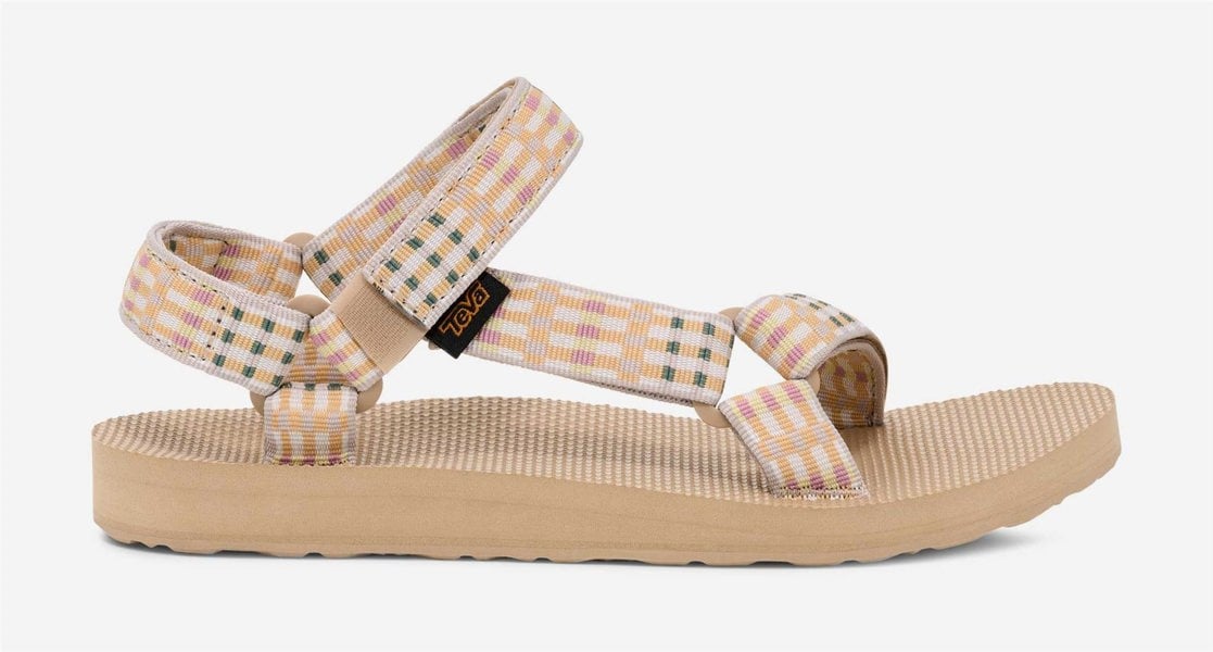 Teva Original Universal Women's Check Taupe Sandals