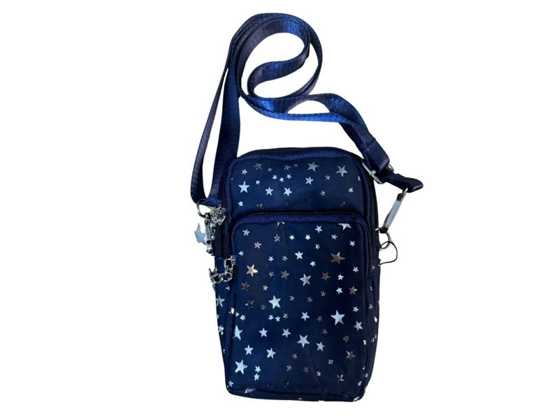 Solis Accessories Midnight Sparkle Stars Phone Crossbody Bag