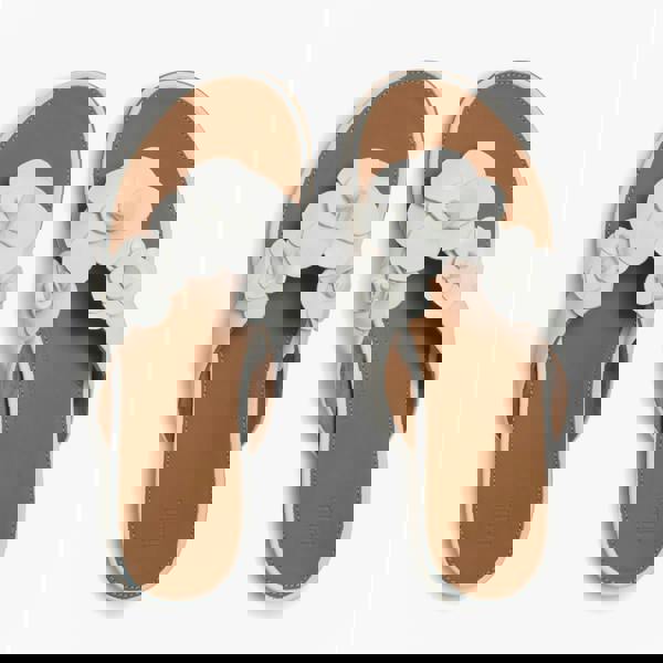 FitFlop FitFlop GRACIE FLOWER Womens Toe-Post Sandals Urban White