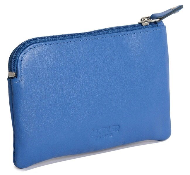 SADDLER Compact Leather Coin & Card Purse "Ellie" – Handmade by Saddler | RFID Protected & Gift Boxed | With Front Zip Pocket & Key Holder