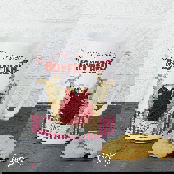 Personalised Memento Company Personalised Boofle Shared Heart Mug