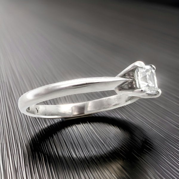 Vintage Tom A platinum solitaire Diamond Ring