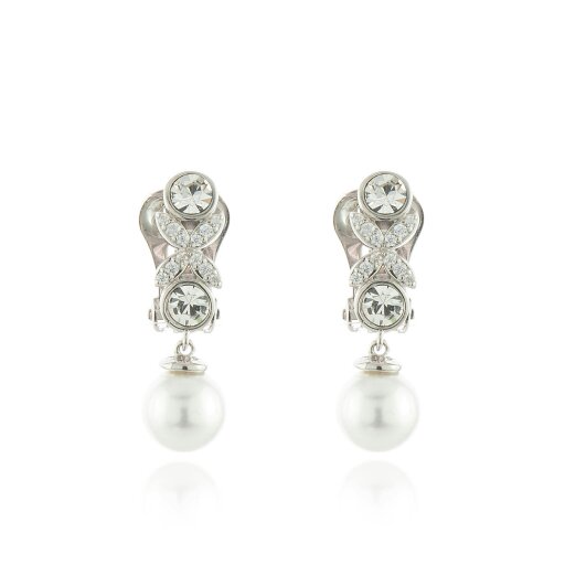 Cachet London Petra Silver Clip On Earrings
